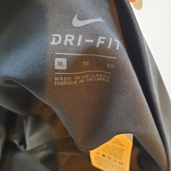 Nike Leggings Womens XL Black High Rise Yoga Crochet Edge 7/8 Boho Dri-Fit - Picture 7 of 12